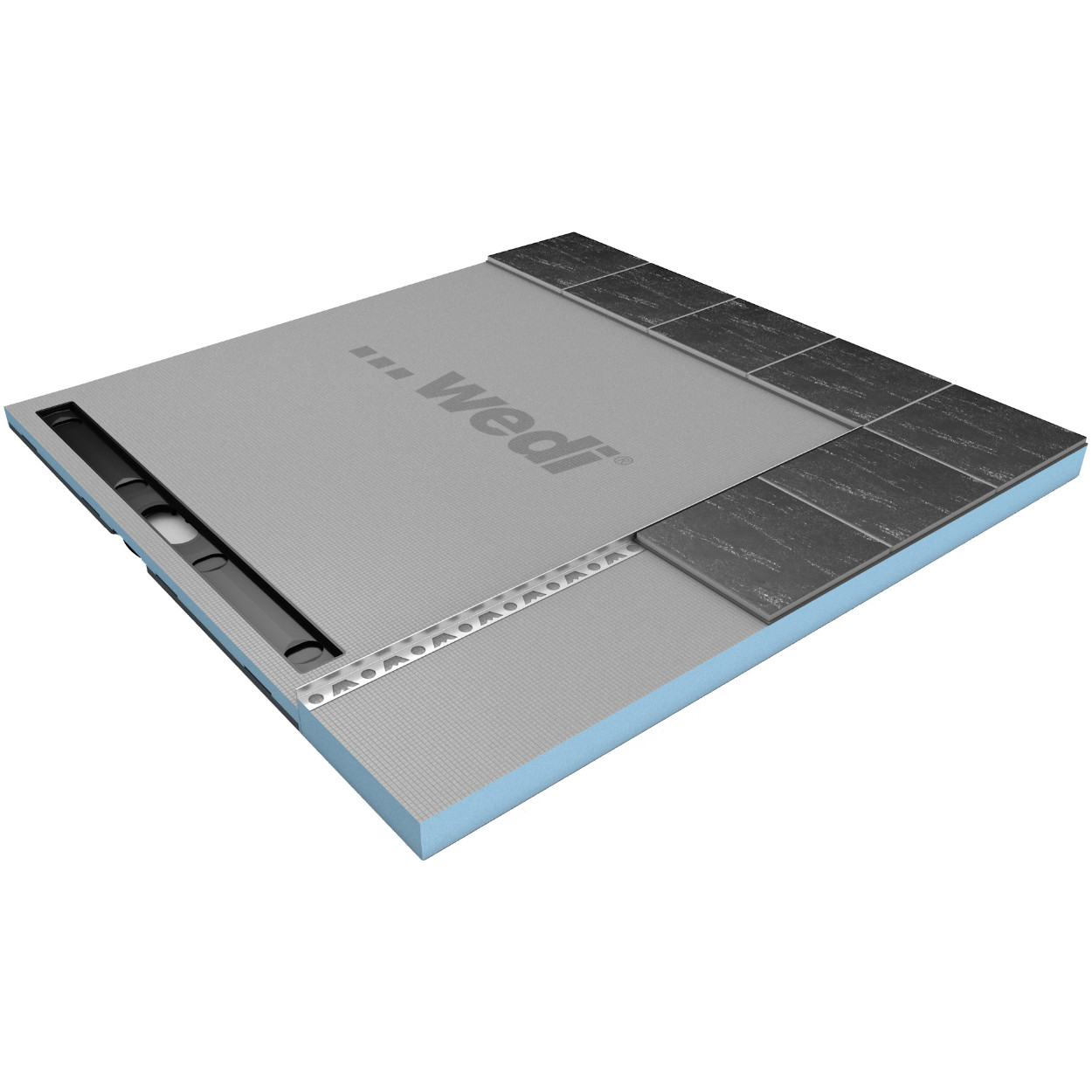 wedi Fundo Riolito Neo / Plano Linea / Flex Gefälleprofil Boden links