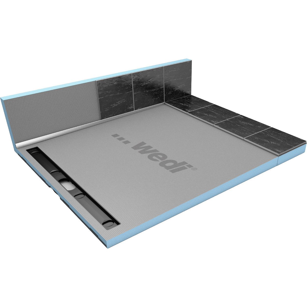 wedi Fundo Riolito Neo / Plano Linea / Flex Gefälleprofil Wand rechts